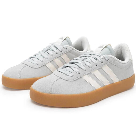 adidas VL Court 3.0 Wonder Silver Gum Casual Lifestyle Shoes JP7539 Mens Size 9